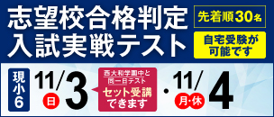 志望校合格判定入試実戦テスト